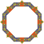 Octagonal ornate frame